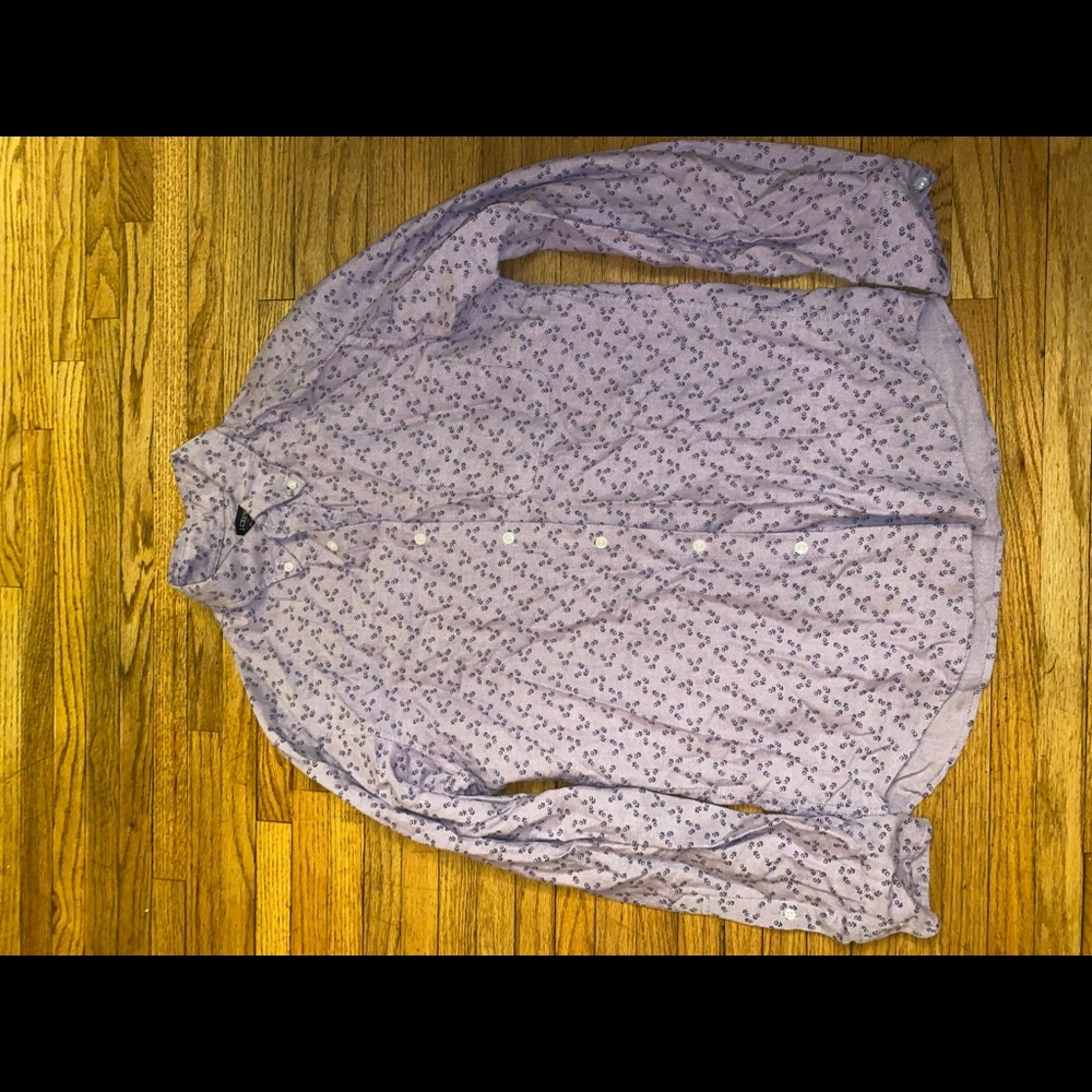 Banana Republic oxford shirt with floral print